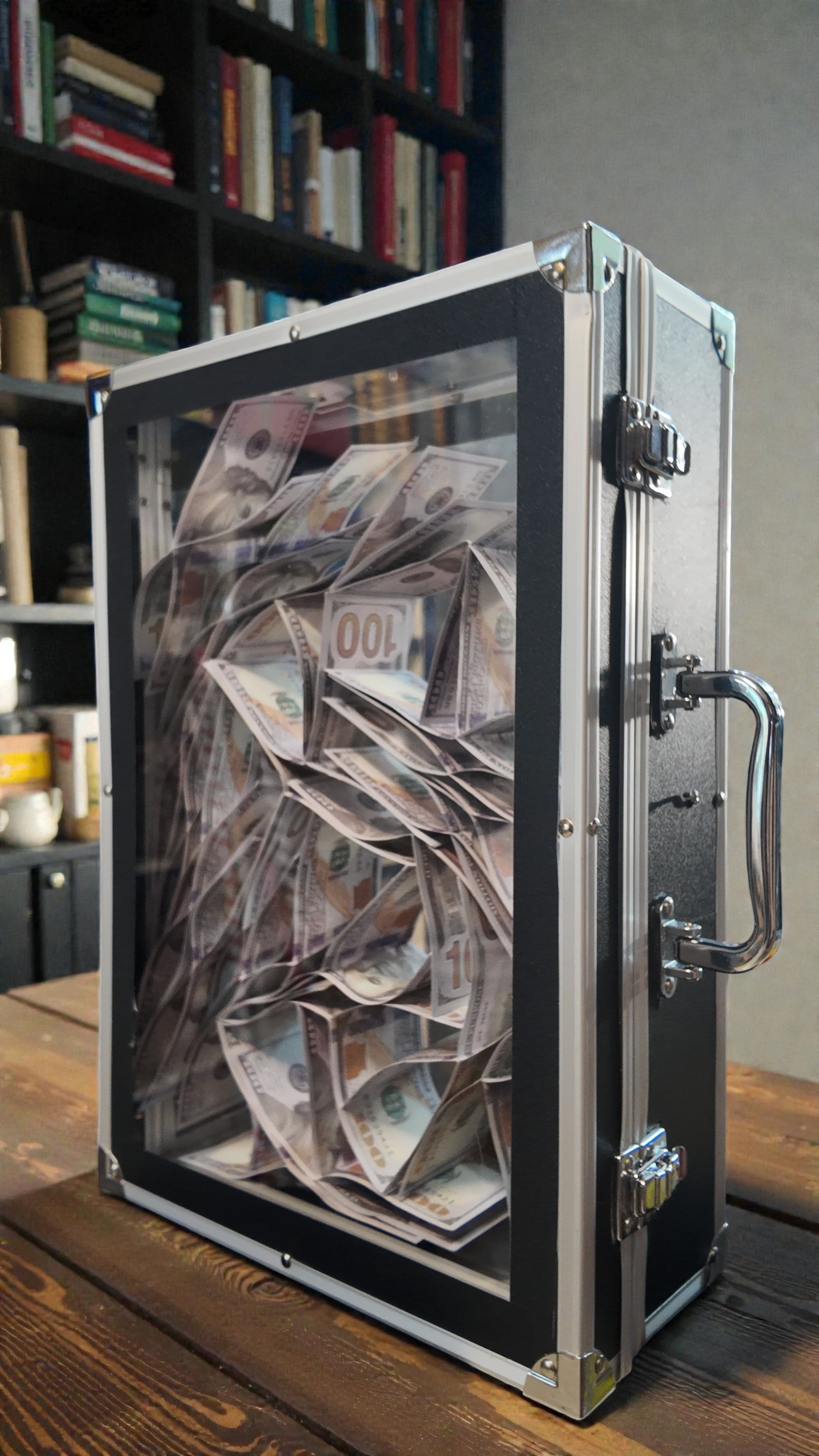 The Empty Suitcase Appears Full of Money - ảnh 4